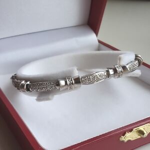 Vintage Bellarri 14K Gold Diamond Bracelet